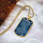 You Are My Daddy From Baby Angel Dog Tag Necklace Military Chain (Silver) / No Jewelry Giftinum