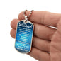 You Are My Daddy From Baby Angel Dog Tag Necklace Military Chain (Silver) / No Jewelry Giftinum