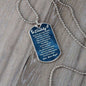 You Are My Daddy From Baby Angel Dog Tag Necklace Military Chain (Silver) / No Jewelry Giftinum