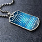 You Are My Daddy From Baby Angel Dog Tag Necklace Military Chain (Silver) / No Jewelry Giftinum