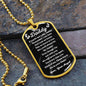 You Are My Daddy From Baby Angel Dog Tag Necklace Military Chain (Silver) / No Jewelry Giftinum