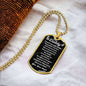 You Are My Daddy From Baby Angel Dog Tag Necklace Military Chain (Silver) / No Jewelry Giftinum