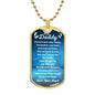 You Are My Daddy From Baby Angel Dog Tag Necklace Military Chain (Silver) / No Jewelry Giftinum