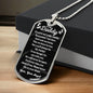 You Are My Daddy From Baby Angel Dog Tag Necklace Military Chain (Silver) / No Jewelry Giftinum