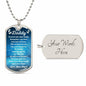 You Are My Daddy From Baby Angel Dog Tag Necklace Military Chain (Silver) / No Jewelry Giftinum