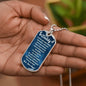 You Are My Daddy From Baby Angel Dog Tag Necklace Military Chain (Silver) / No Jewelry Giftinum