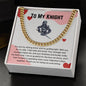 You are my shining armor To My Knight Valentine's Necklace Stainless Steel / Standard Box Jewelry Giftinum