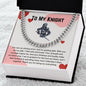 You are my shining armor To My Knight Valentine's Necklace Stainless Steel / Standard Box Jewelry Giftinum