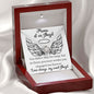 You didn't stay for long - Mama of an Angel Necklace 14K White Gold Finish / Two-Toned Box Jewelry Giftinum
