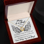 You didn't stay for long - Mama of an Angel Necklace 14K White Gold Finish / Two-Toned Box Jewelry Giftinum