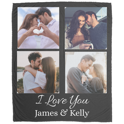 Personalized Couple Photo Blanket