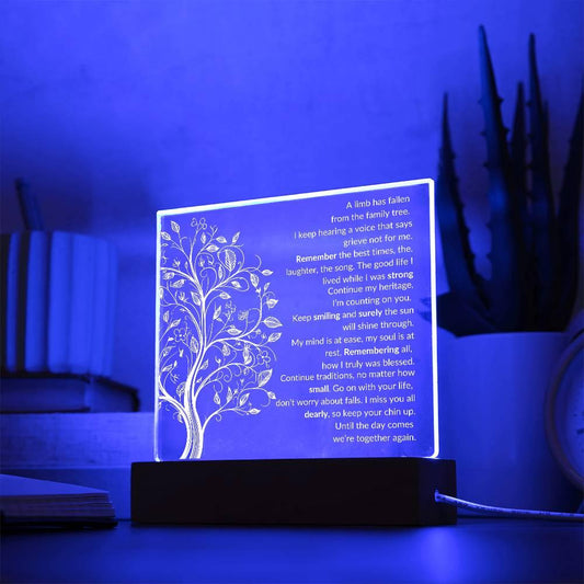 A limb has fallen Acrylic Plaque - Giftinum