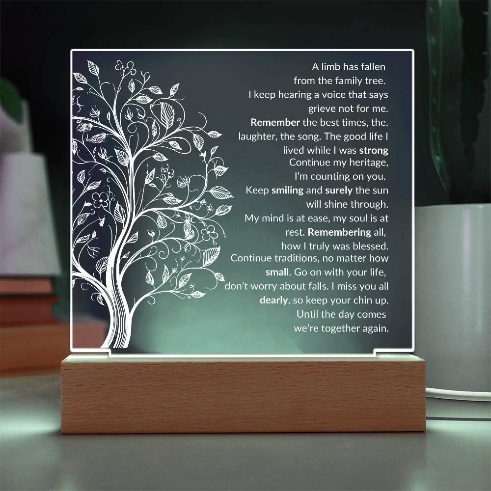 A limb has fallen Acrylic Plaque - Giftinum