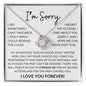 Apology Gift For Her Necklace - I regret my actions - Giftinum