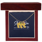 Baby Feet 3 Charms / 18K Yellow Gold Finish / Luxury Box Jewelry Giftinum