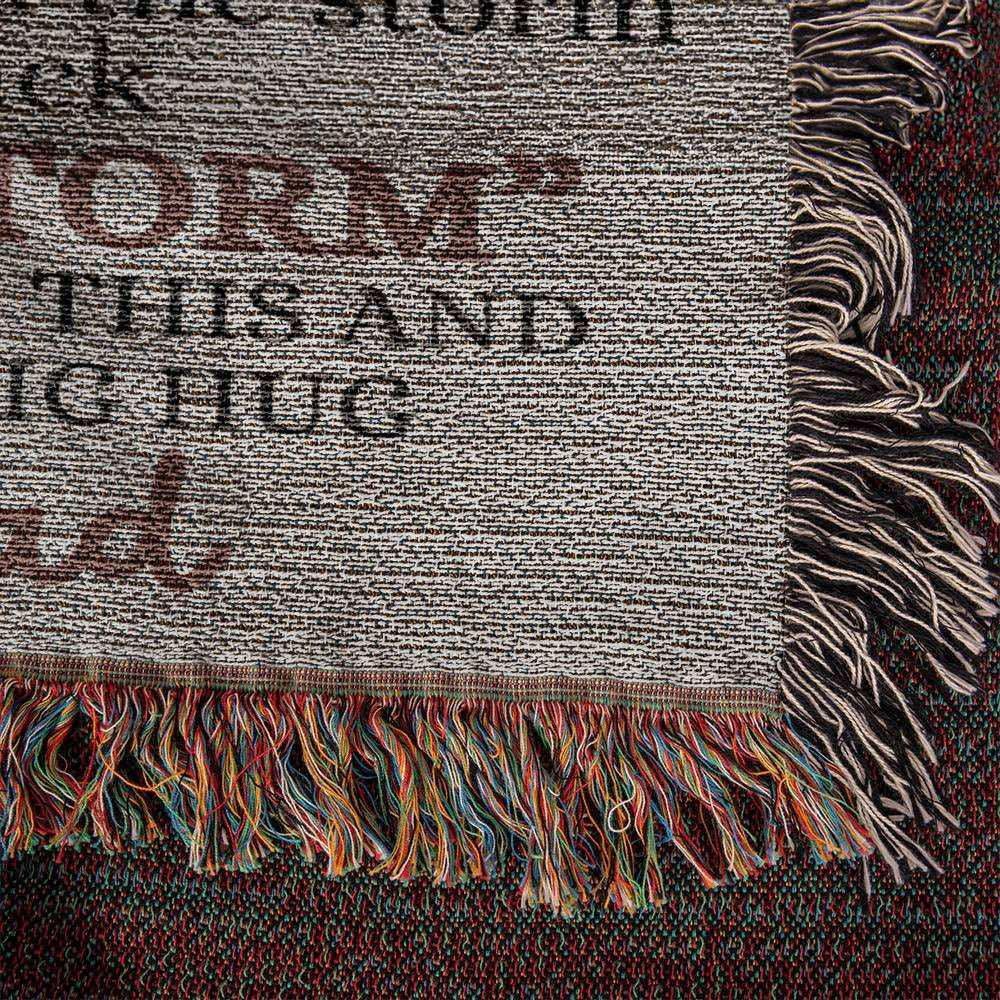 Badass Daughter Heirloom Woven Blanket - Giftinum