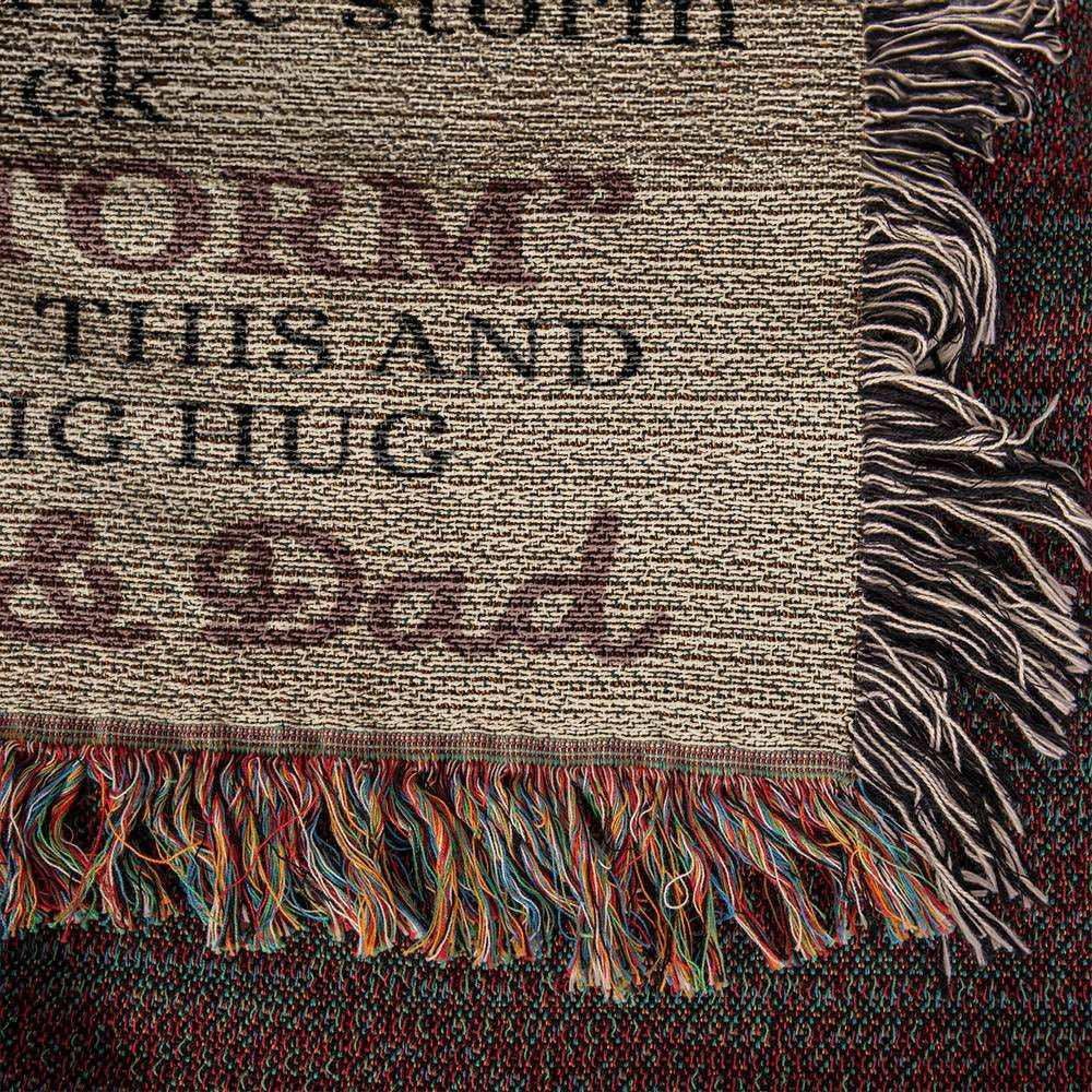 Badass Daughter Heirloom Woven Blanket - Giftinum