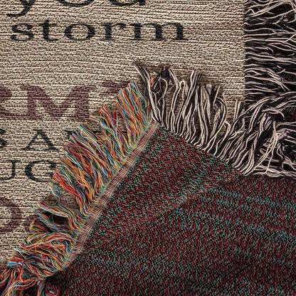 Badass Daughter Heirloom Woven Blanket - Giftinum