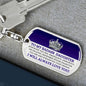 Badass Daughter Keychain - Straighten your crown - Giftinum