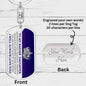 Badass Daughter Keychain - Straighten your crown - Giftinum
