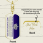 Badass Daughter Keychain - Straighten your crown - Giftinum