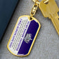 Badass Daughter Keychain - Straighten your crown - Giftinum