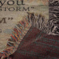 Badass Daughter Love Dad Woven Blanket - Giftinum