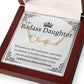 Badass Daughter Name Necklace | Straighten your crown -  - Giftinum