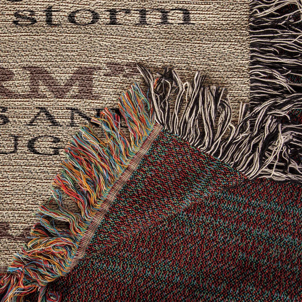 Badass Daughter woven blanket - Giftinum