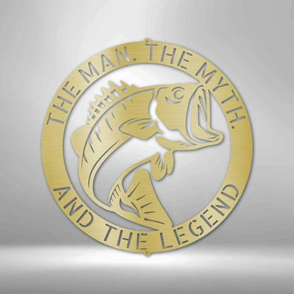 Bass Monogram - Steel Sign - Giftinum