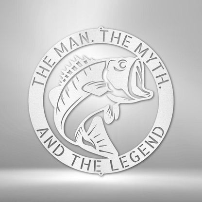 Bass Monogram - Steel Sign - Giftinum