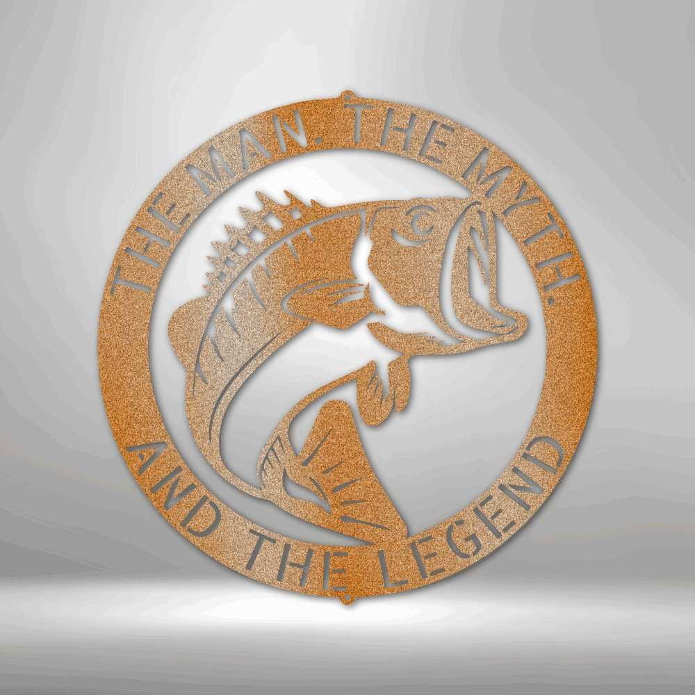 Bass Monogram - Steel Sign - Giftinum