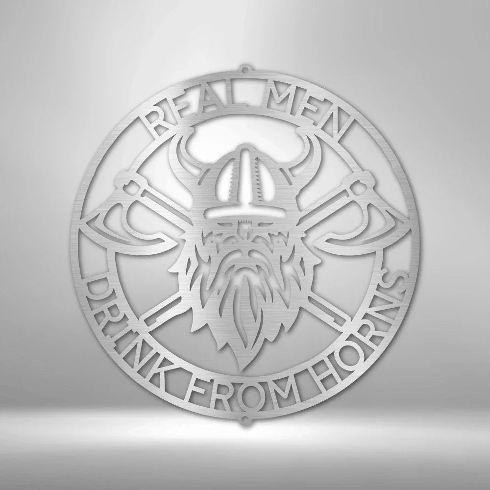 Battle Axe Ring Monogram - Steel Sign - Giftinum