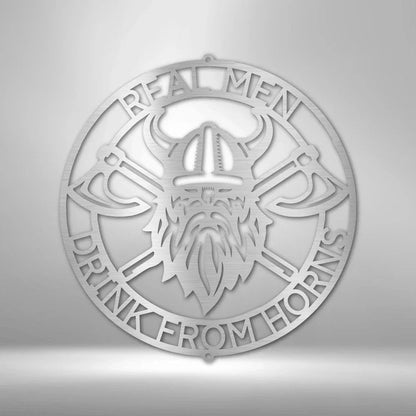 Battle Axe Ring Monogram - Steel Sign - Giftinum