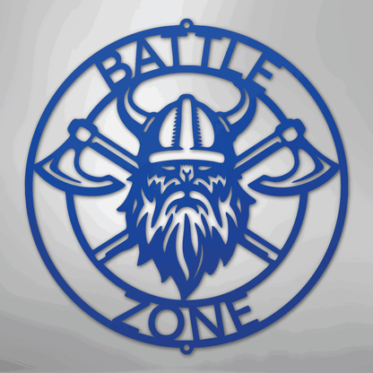Battle Axe Ring Monogram - Steel Sign - Giftinum