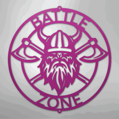 Battle Axe Ring Monogram - Steel Sign - Giftinum