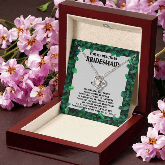 Beautiful Bridesmaid Necklace - Best Friend - Giftinum