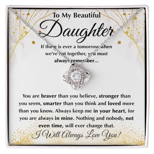 Beautiful Daughter - Braver Than You Believe Necklace - Giftinum