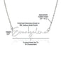 Beautiful Daughter Custom Signature Necklace - Never forget - Giftinum
