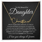 Beautiful Daughter Custom Signature Necklace - Never forget - Giftinum