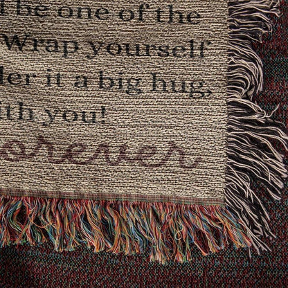 Beautiful Daughter Woven Blanket From mom or dad - Giftinum