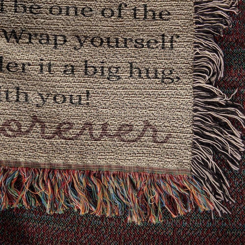 Beautiful Daughter Woven Blanket From mom or dad - Giftinum