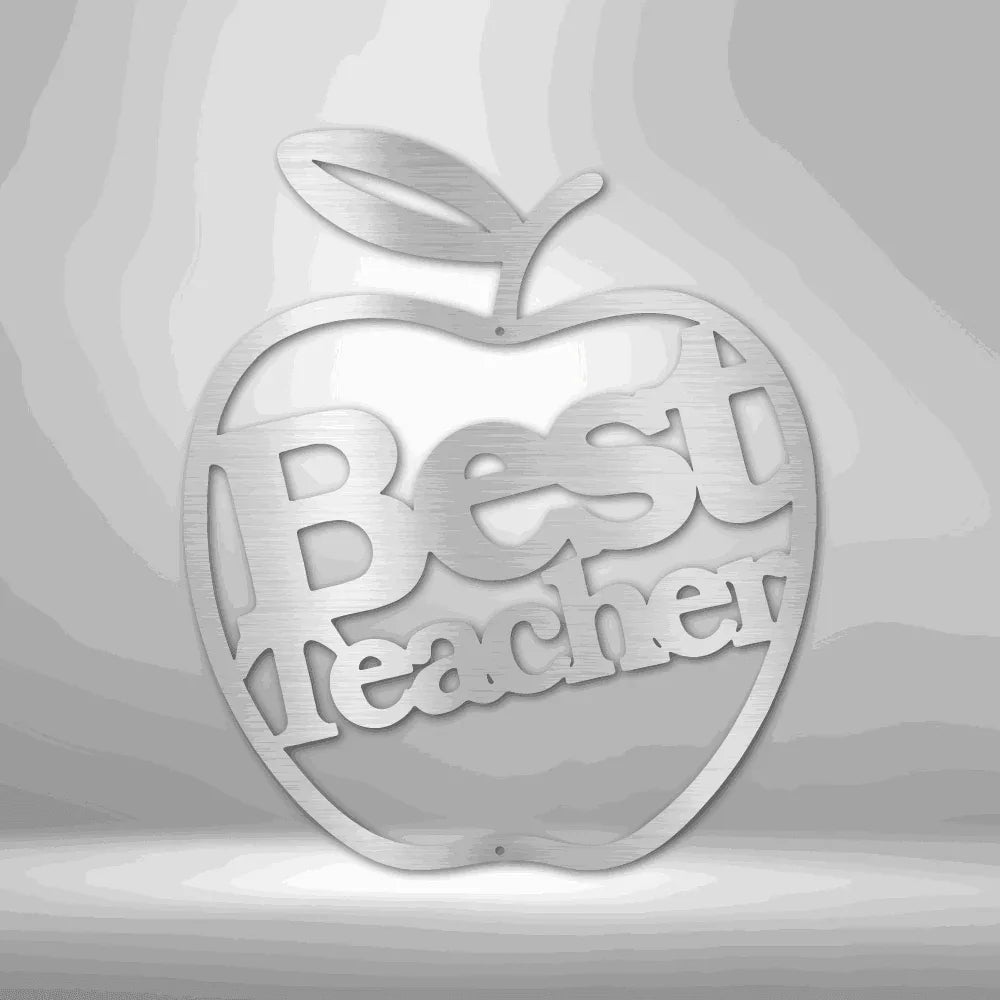 Best Teacher - Steel Sign - Giftinum