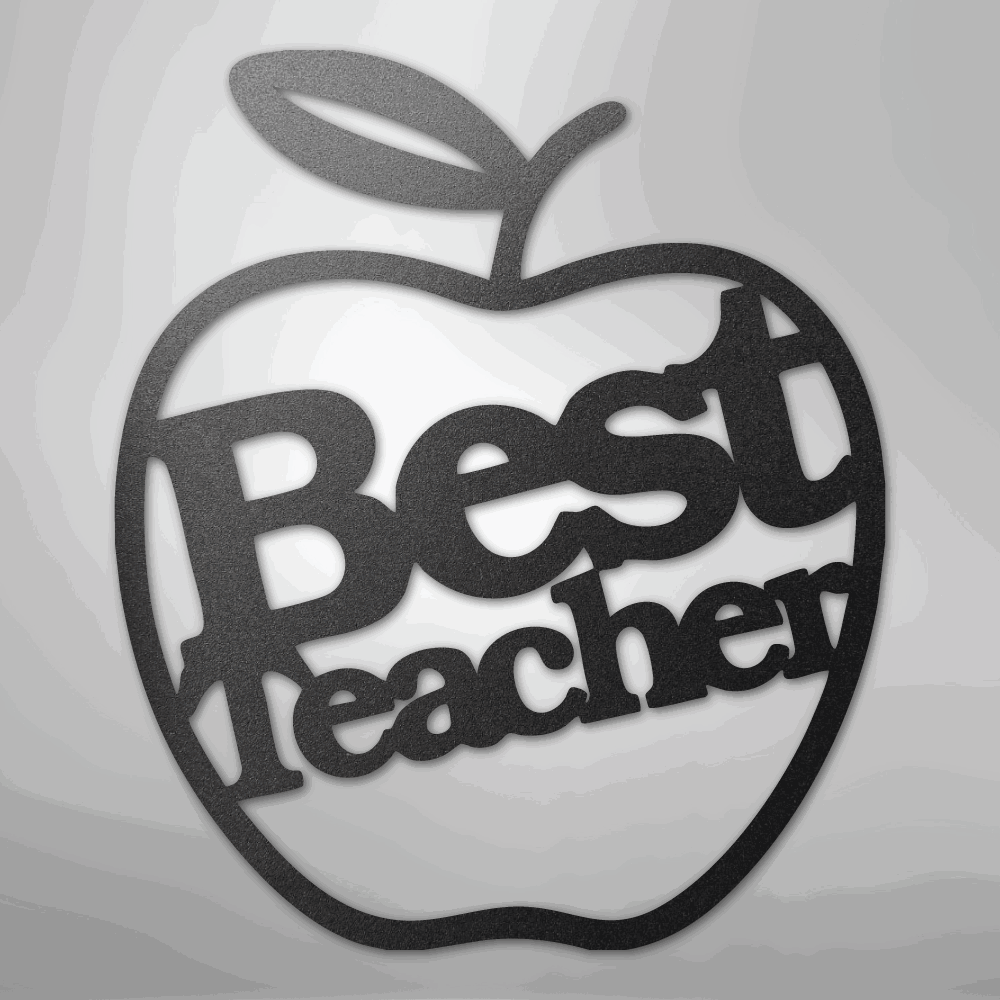 Best Teacher - Steel Sign - Giftinum
