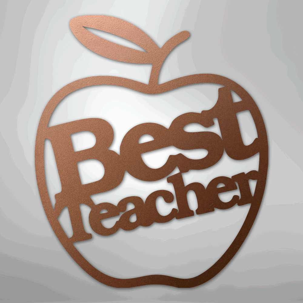 Best Teacher - Steel Sign - Giftinum