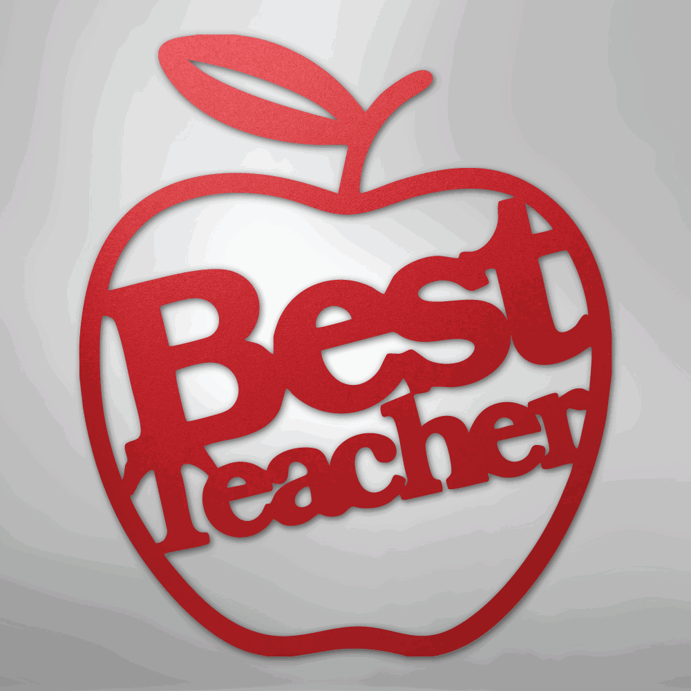 Best Teacher - Steel Sign - Giftinum