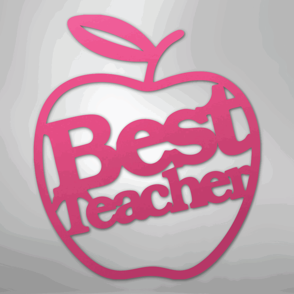 Best Teacher - Steel Sign - Giftinum