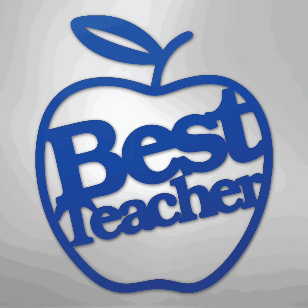 Best Teacher - Steel Sign - Giftinum