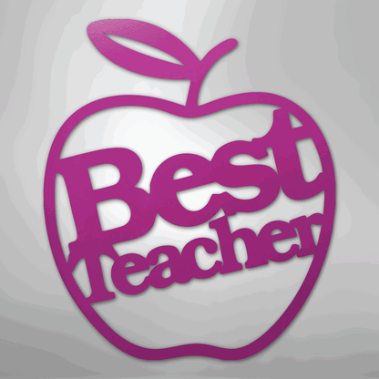 Best Teacher - Steel Sign - Giftinum