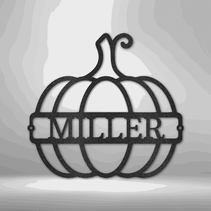 Big Pumpkin Monogram - Steel Sign - Giftinum